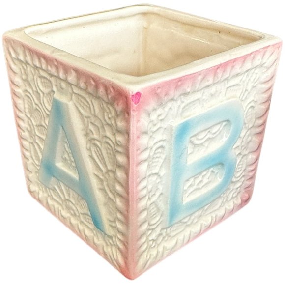 VINTAGE SET OF 5 BABY THEMED PLANTERS - Picture 11 of 16